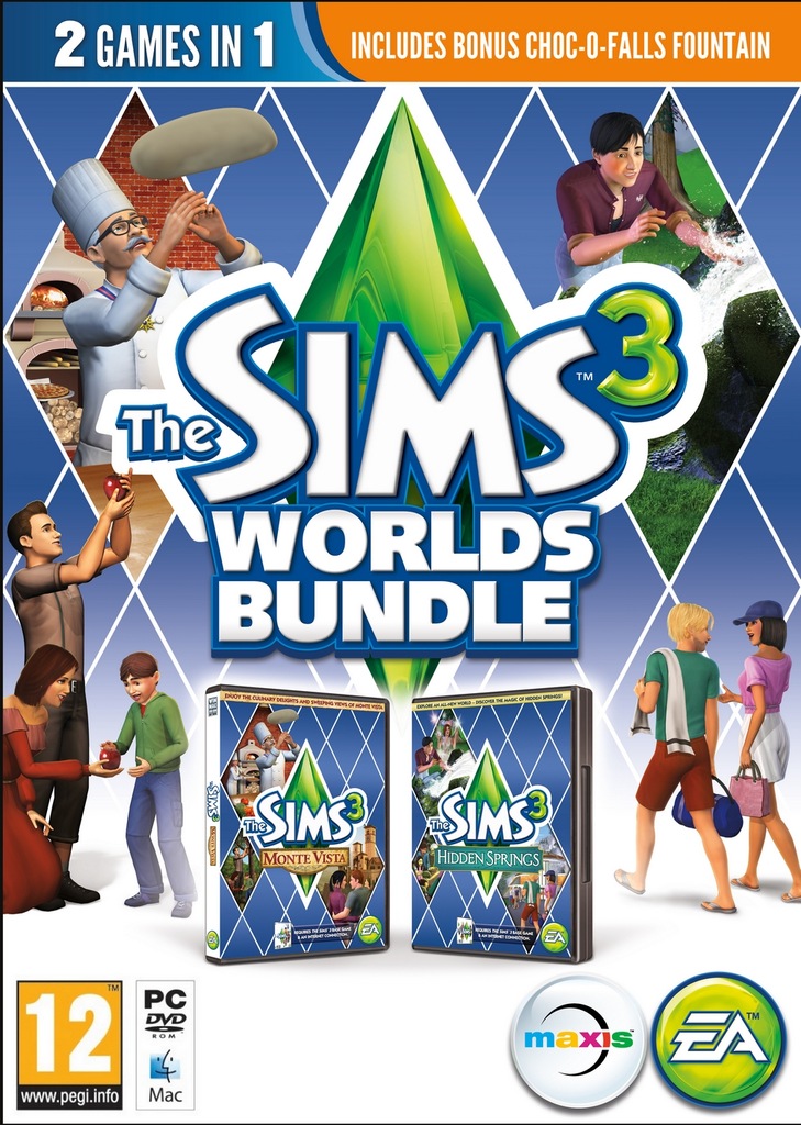 GRA NA PC THE SIMS 3 ZESTAW ŚWIATÓW ANG
