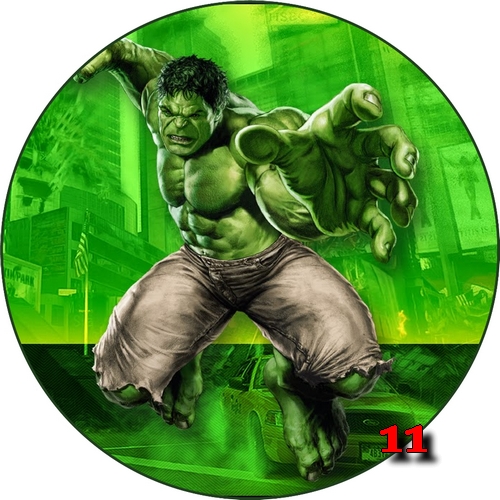 OPŁATEK NA TORT OPŁATKI FOTO TORTY HULK MARVEL