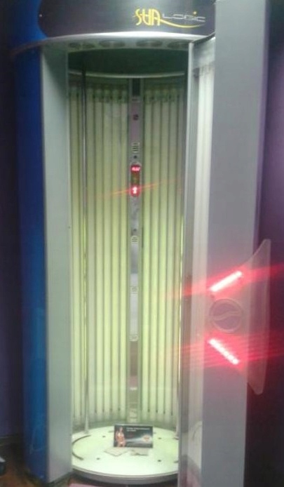 SOLARIUM SUNLOGIC Z PLATFORMĄ WIBRACYJNĄ