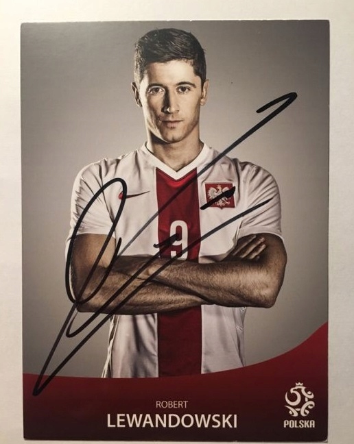 AUTOGRAF ROBERT LEWANDOWSKI PZPN MEGA OKAZJA!!!