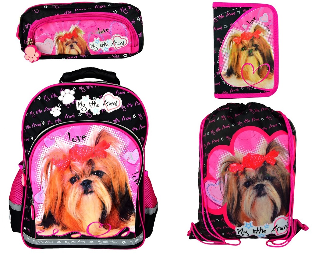 PIES PIESEK SHIH TZU PLECAK PIÓRNIK WOREK SASZETKA