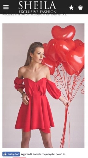 Sukienka sheila hiszpanka czerwona 38 m wesele