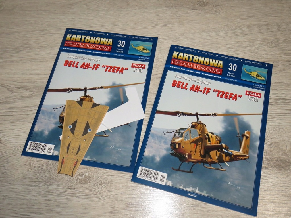 Kartonowa Kolekcja AH-1F TZEFA + DRUGI GRATIS