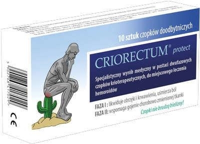 Criorectum protect czopki 10 sztuk hemoroidyAPTEKA
