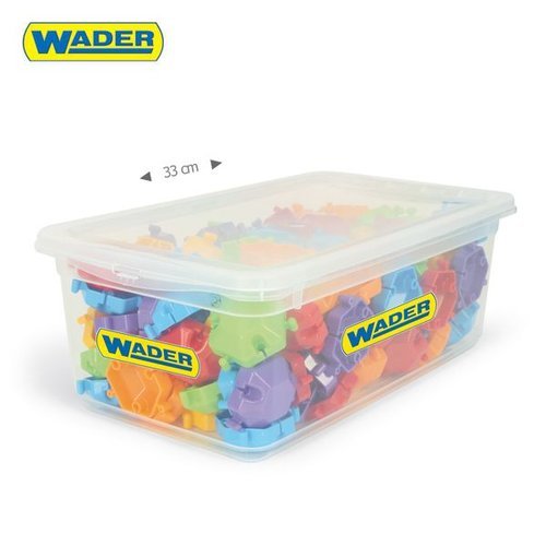 Klocki puzzle 120 elementów w boxie - Wader