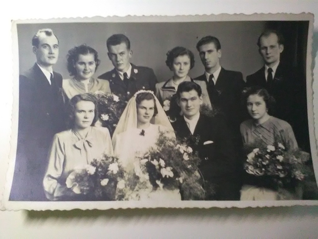 STARE  FOTO -ŚLUBNA FOTOGRAFIA/RYBNIK 1952 R