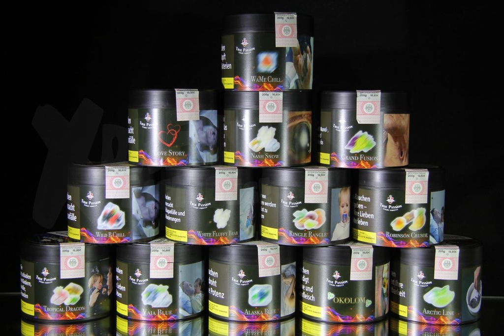 Tytoń TRUE PASSION 200g melasa shisha fajka owoce