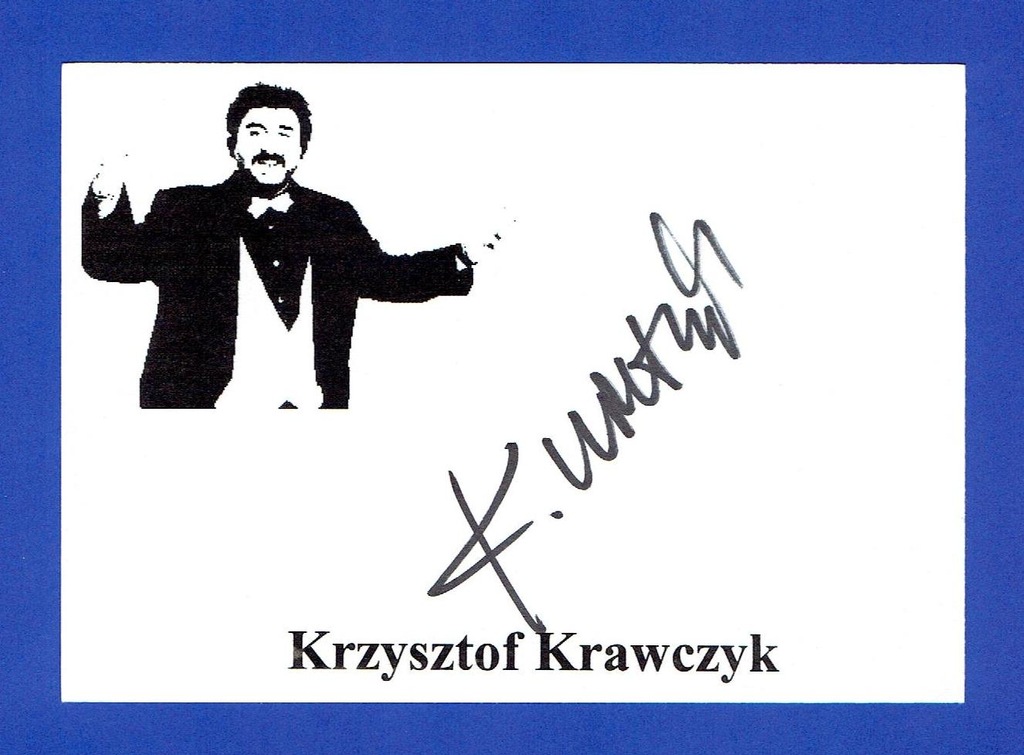 Krzysztof Krawczyk -  autograf