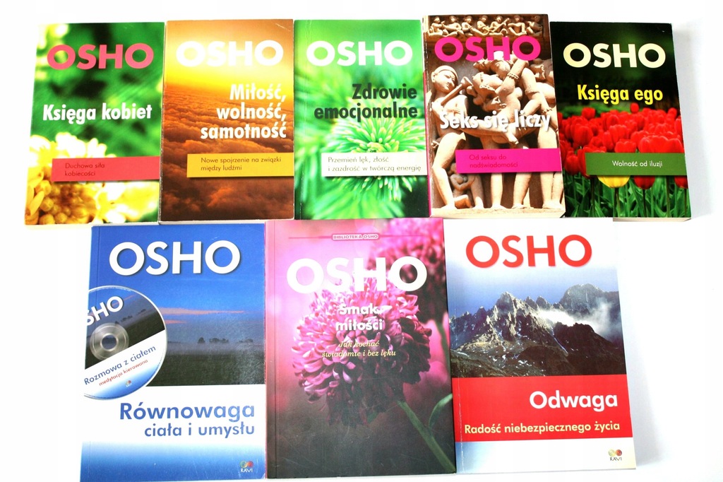 OSHO - zestaw 8 książek / Smak miłości i inne ...