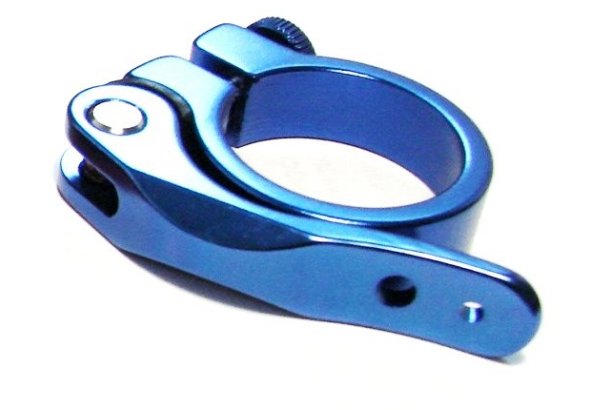 Zacisk sztycy obejma SARS niebieska 34.9mm