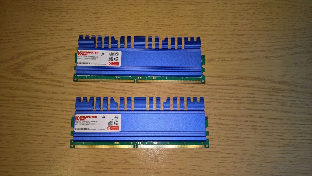 8 GB DDR2 800 MHz (2x4GB) Z RADIATOREM INTEL/AMD