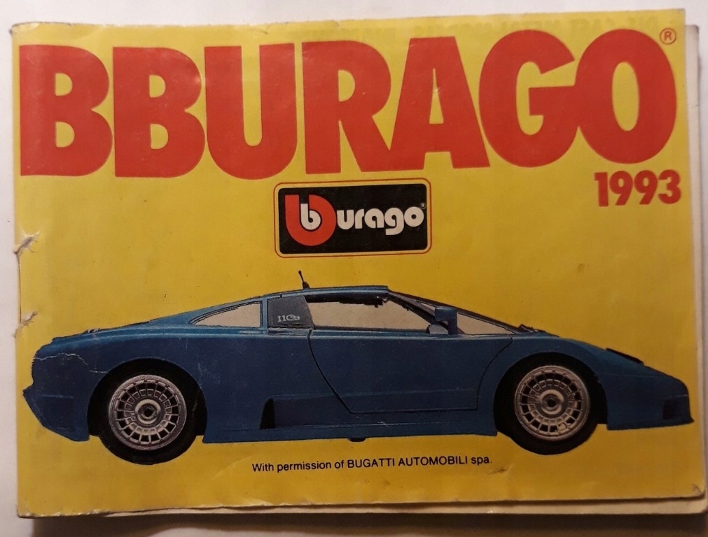 Bburago 1993 mini katalog