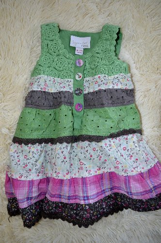 Next - cudna sukieneczka, patchwork, 3-6 m-cy