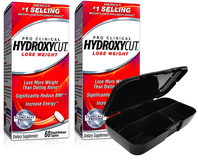 Hydroxycut Fat Burner Spalacz 2 x 60kaps + PILLBOX
