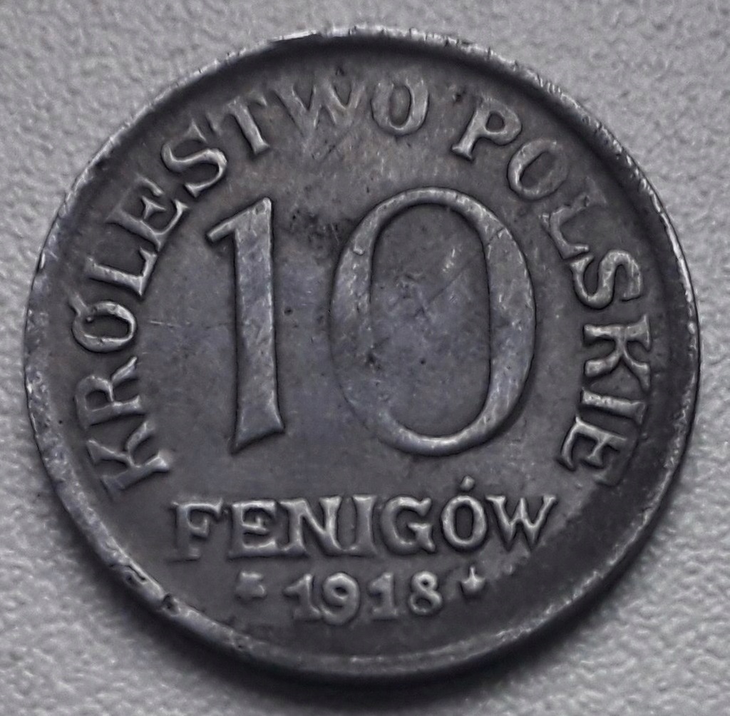 10 fenigów 1918 - Fe