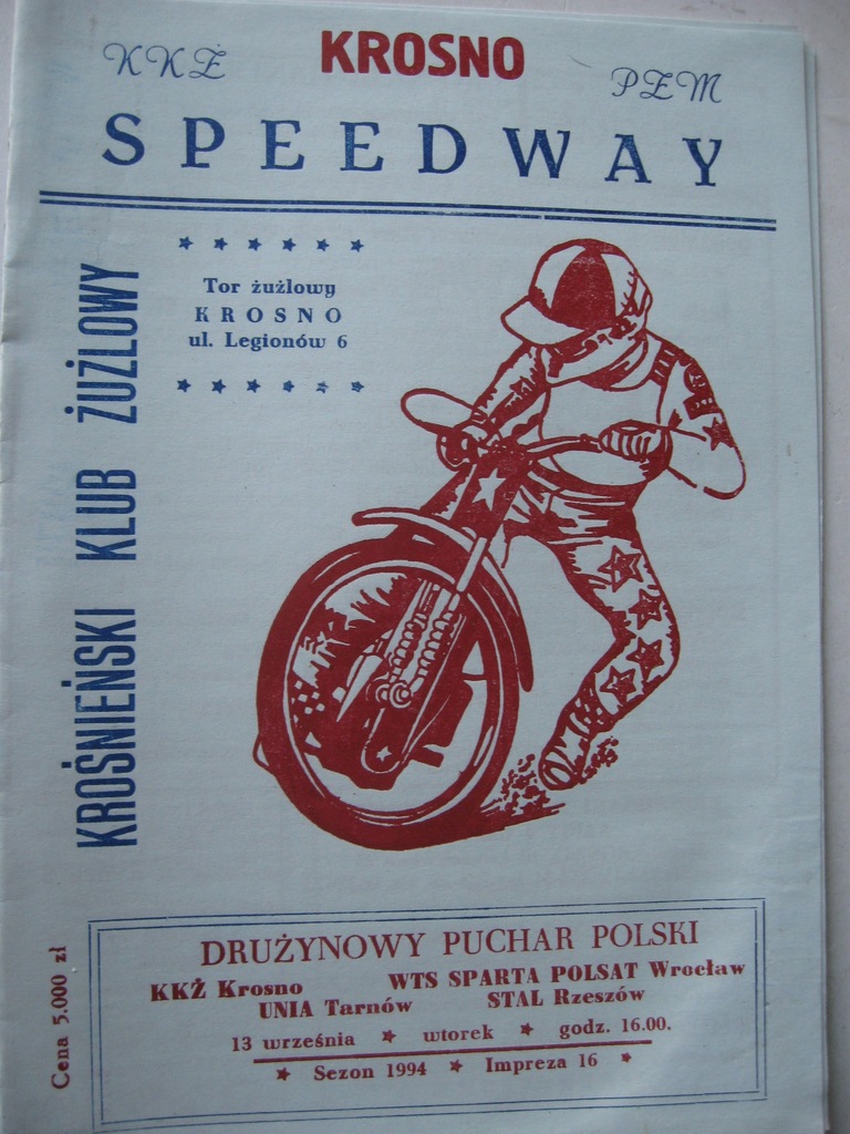 ŻUŻEL Program PUCHAR POLSKI Krosno 1994