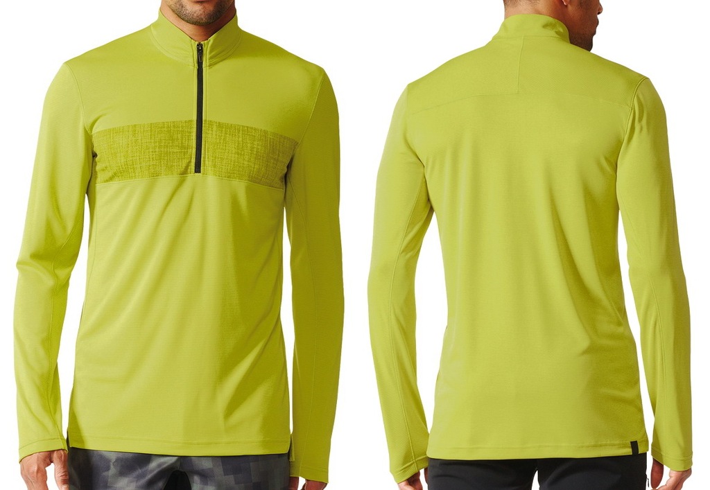 Adidas Zip LS koszulka męska outdoorowa - 50 ( M )