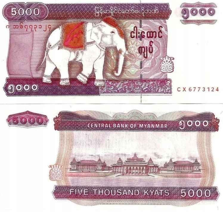 # MJANMA - 5000 KYAT - 2009 - P81 - UNC