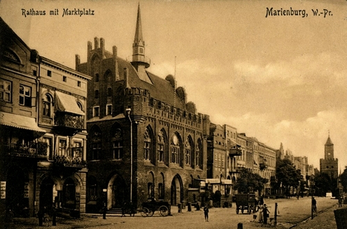 Malbork Ratusz Rynek - Reprodukcja 546
