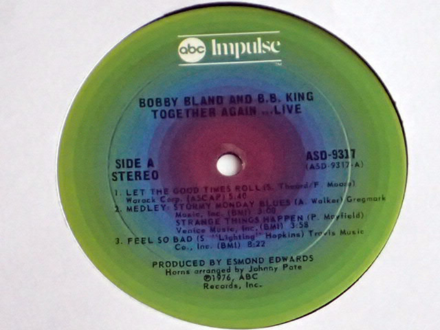 Bobby Bland, B.B. King - Together (Lp U.S.A.1Pr.) - 7420924213 ...