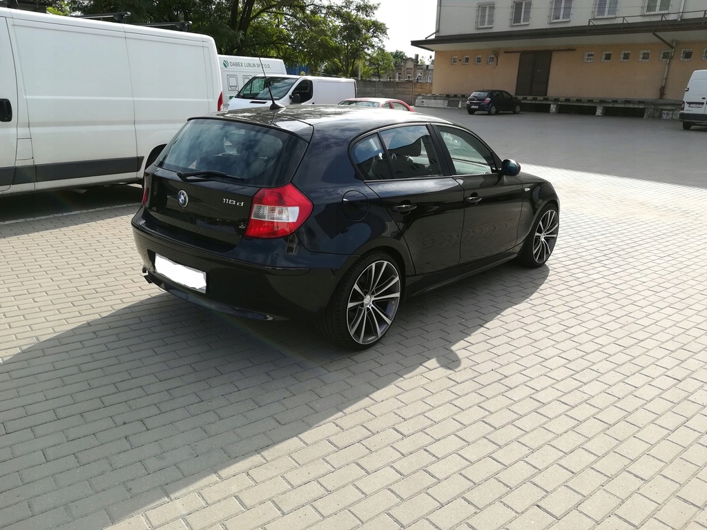 BMW 118D Seria 1 E87 Diesel Czarna 2006 2.0 M 7559331284