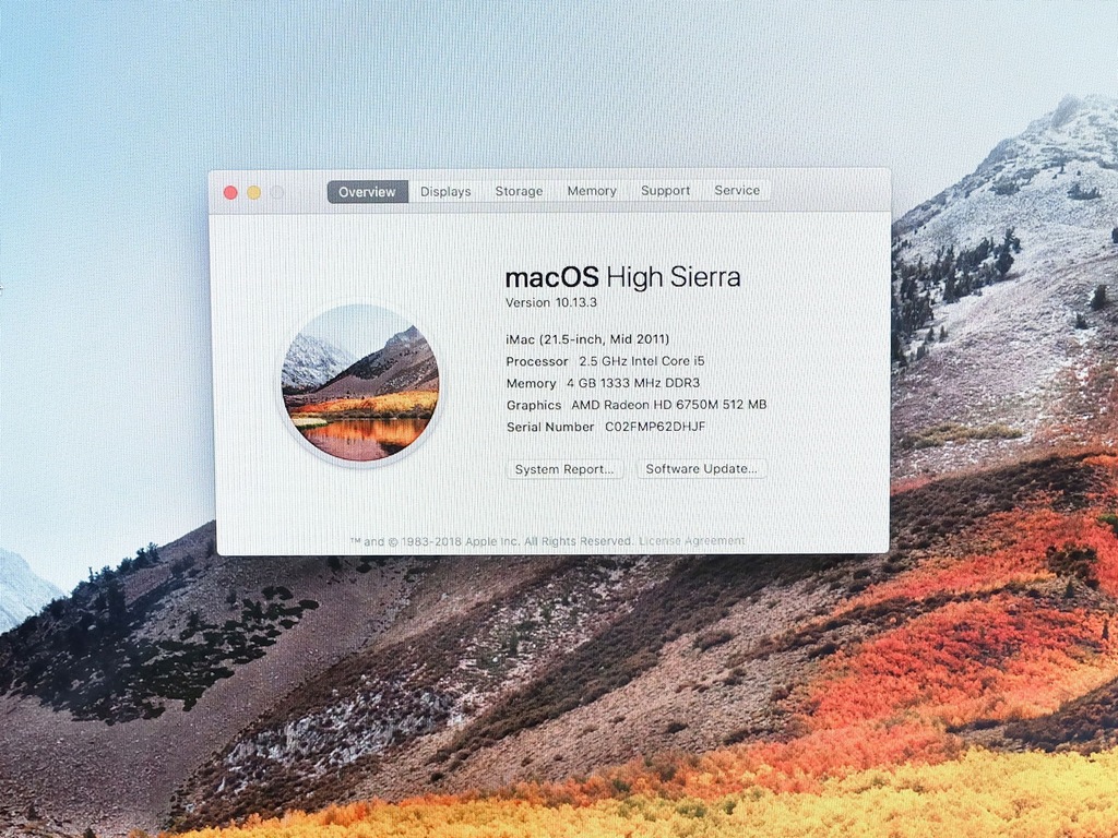 Apple iMac 21,5 i5 4GB 500GB - Mid 2011 - Wro - 7292956540