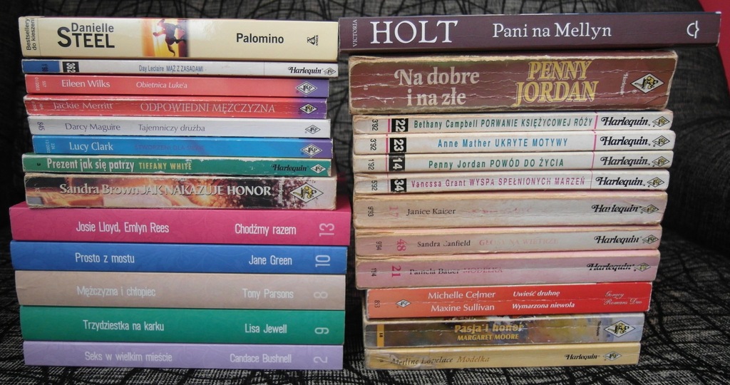 Książki x 25 ZESTAW romans, erotyka