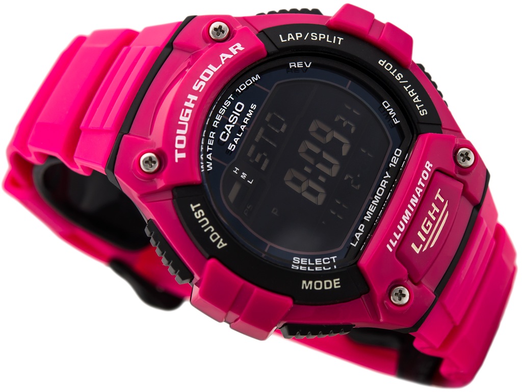 DAMSKI ZEGAREK CASIO W-S220C 4BV 100M TOUGH SOLAR