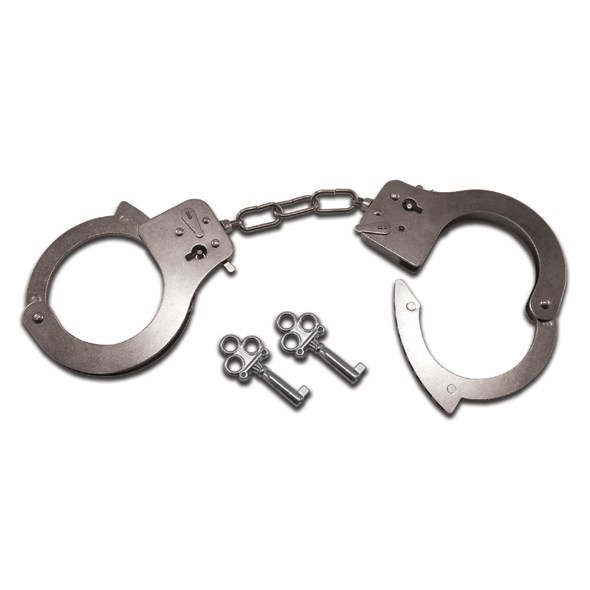 Kajdanki metalowe - S&amp;M Metal Handcuffs
