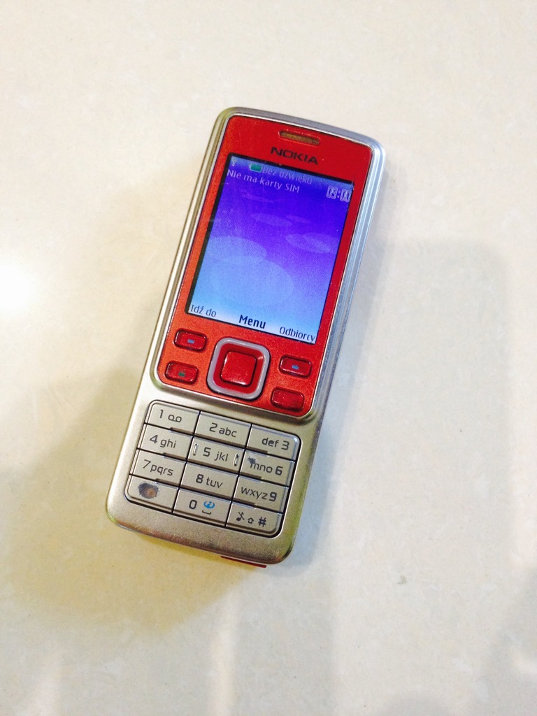 NOKIA 6300 czerwona Simlock ORANGE