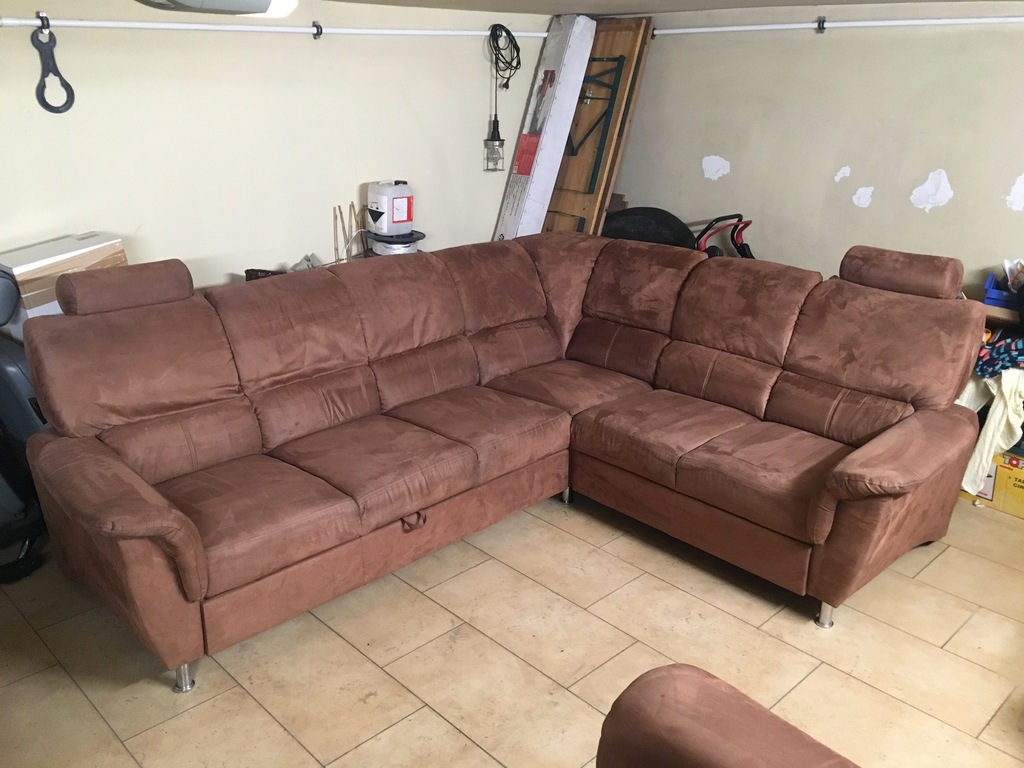 Narożnik + fotele ALCANTARA transport GRATIS!!