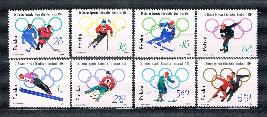 1964 Fi 1309 16 Innsbruck Olimpiada Seria 7194190475 Oficjalne Archiwum Allegro