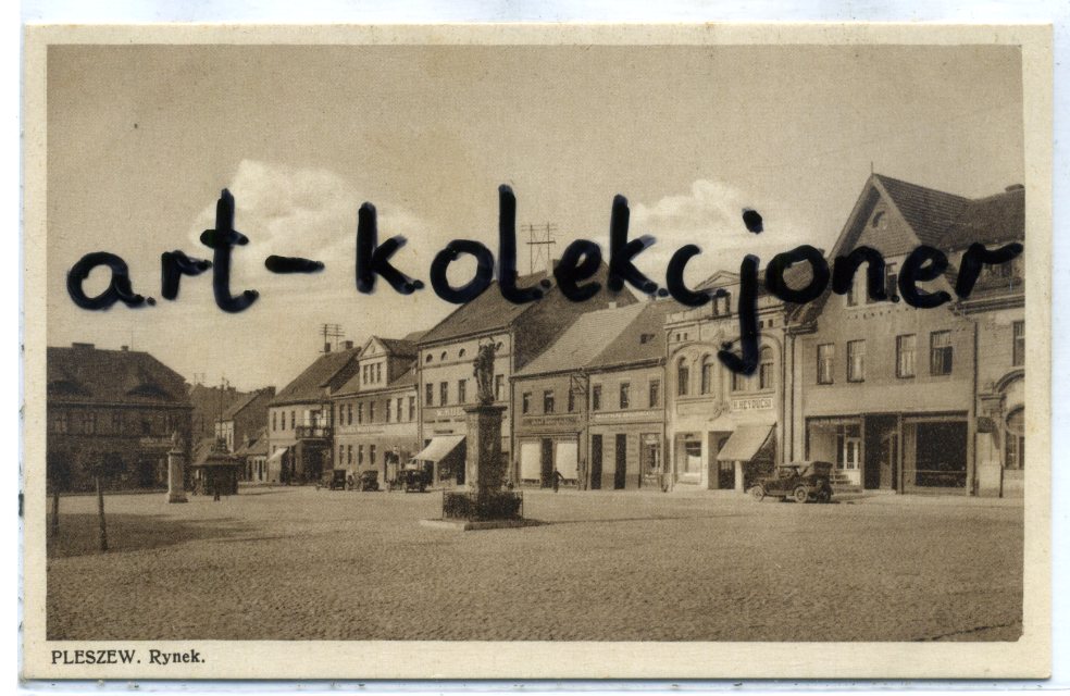 Pleszew - Pleschen - Rynek - Kamienice