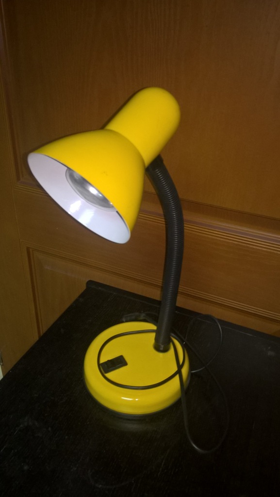 LAMPKA biurkowa, żółta