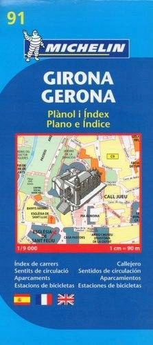 GIRONA Hiszpania plan miasta / mapa 1:9T Michelin