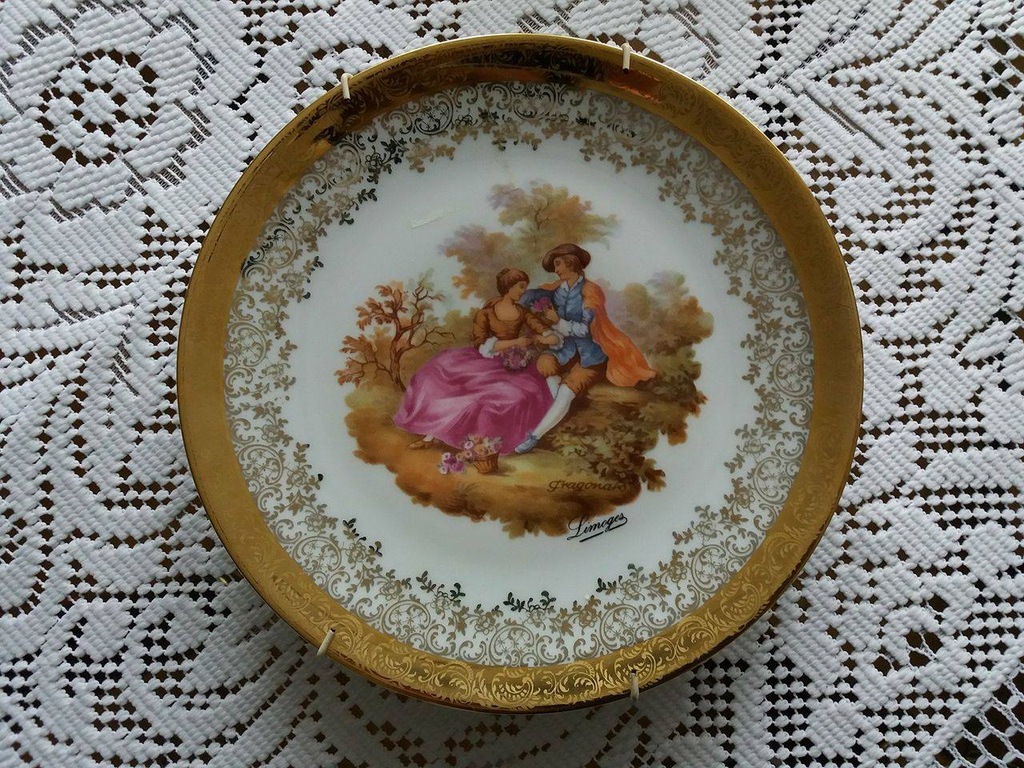 Oryginalny talerz porcelanowy La reine LIMOGES
