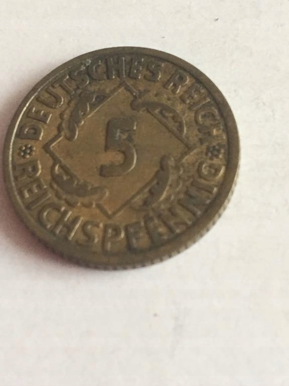 Stara moneta niemiecka z 1935 roku
