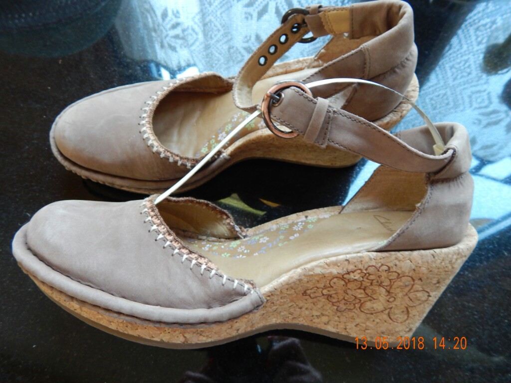 CLARKS SANDAŁY BOHO HAFT SKÓRA 39