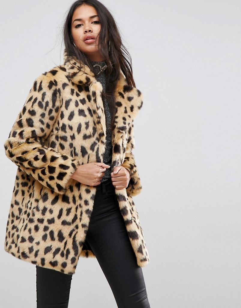 Futro LEOPARD PRINT XS 34