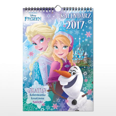 KALENDARZ ścienny 2017 KRAINA LODU FROZEN ELSA hit