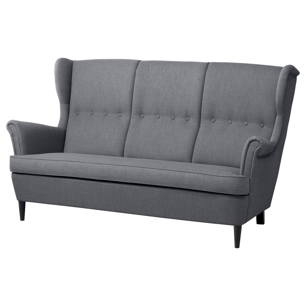IKEA Strandmon Sofa 3 uszak svanby szary NAJTANIEJ