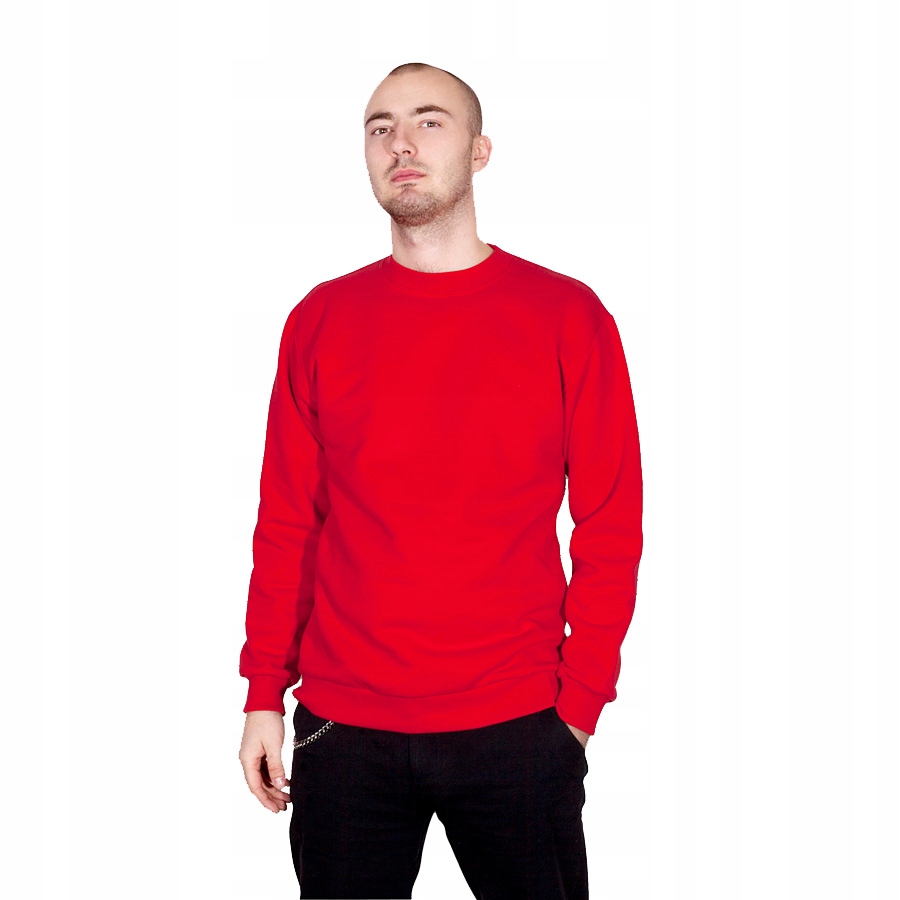 TheCo - Gładka koszulka long sleeve M czerwony