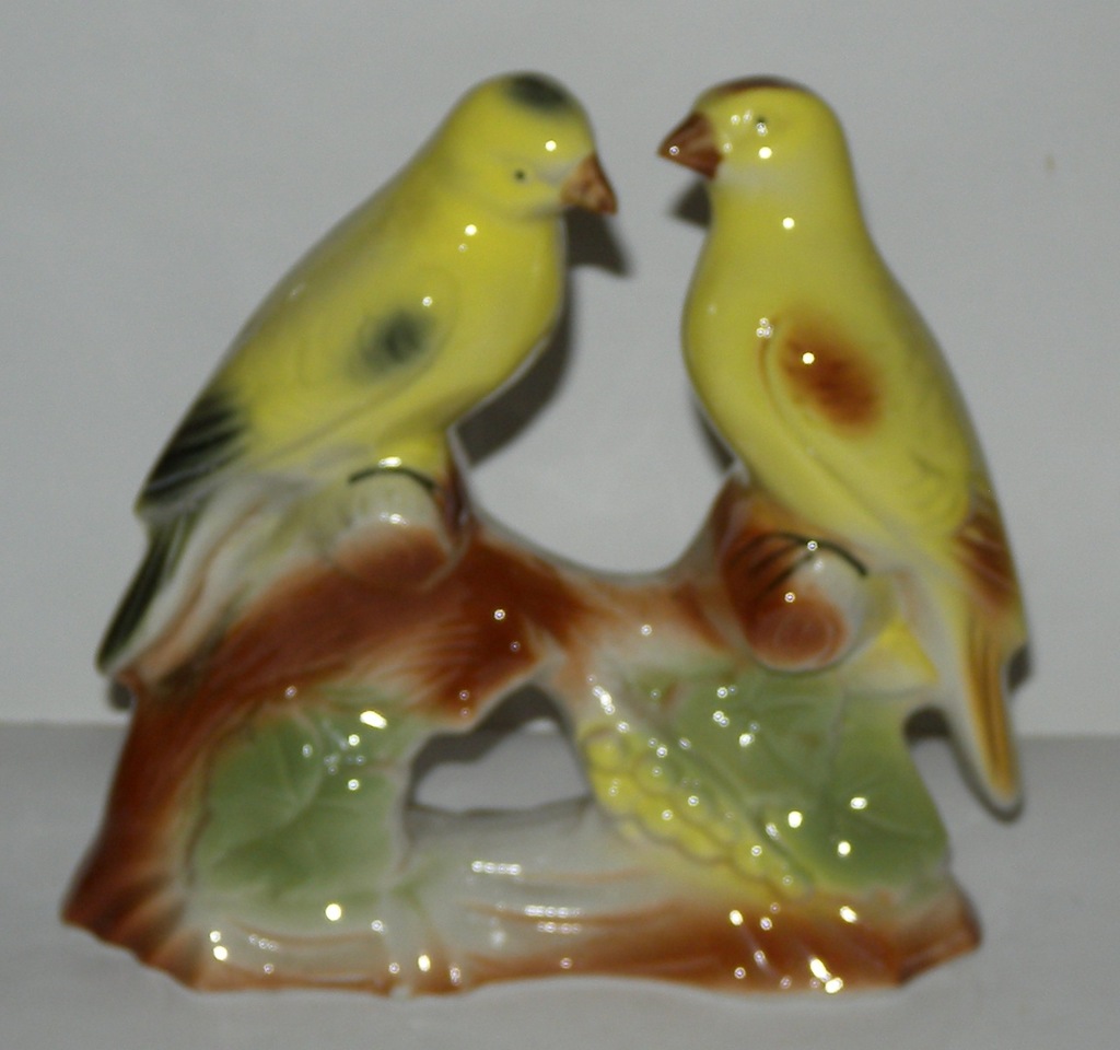 figurka 2 ptaszki porcelana sygnatura Brasilia