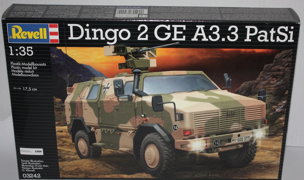 Dingo 2 GE Pojazd opancerzony model wojskowy