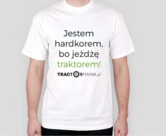Koszulka męska JESTEM HARDKOREM / Tractormania