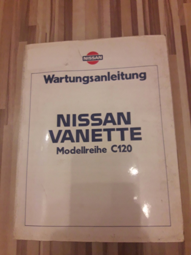 Książka Nissan Vanette Model C120