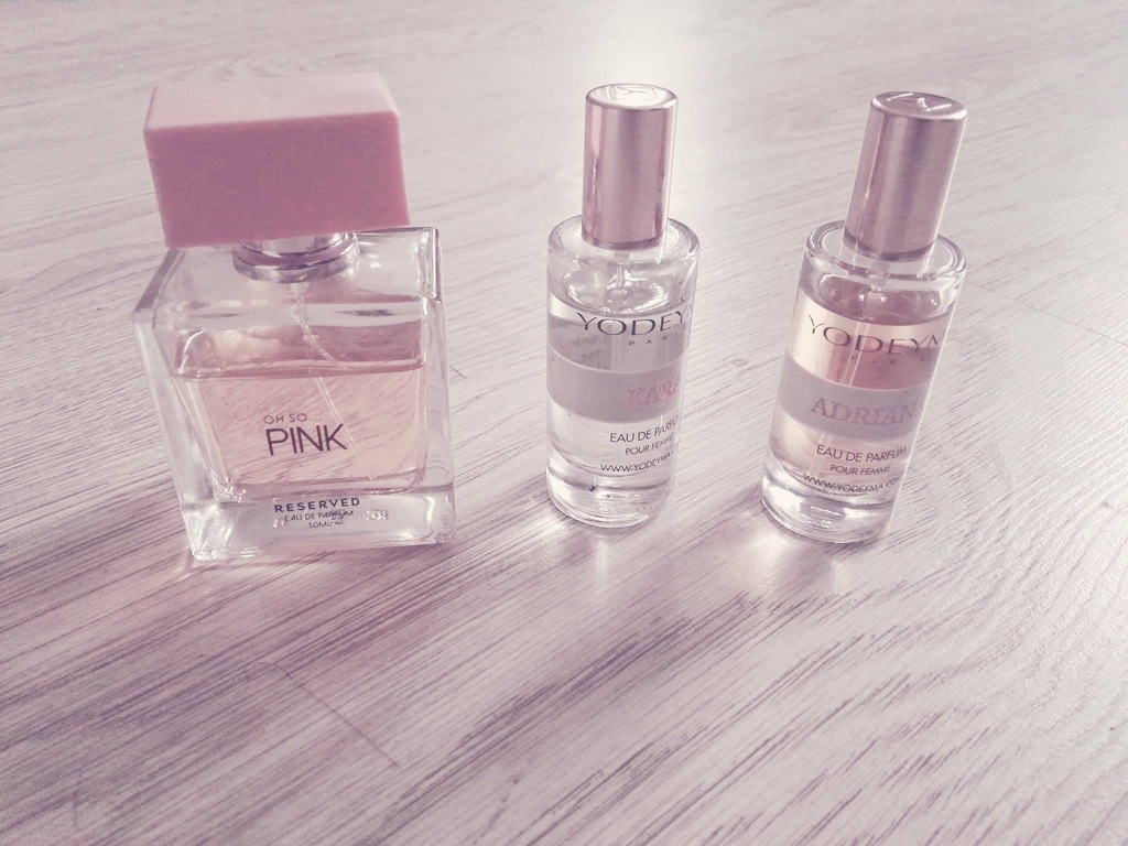 Perfumy damskie 3 sztuki reserved i yodema