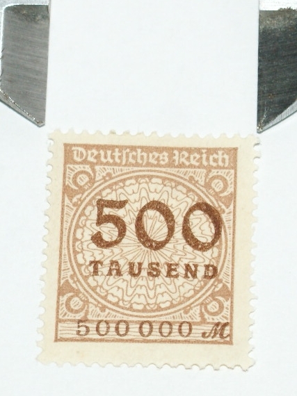 deutsches reich 500 tausend znaczek rzesza czysty
