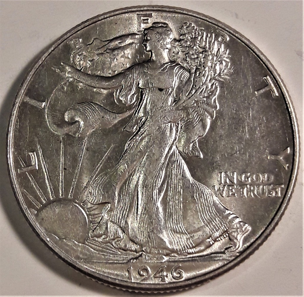 1/2 Dolara Half Dollar 1946