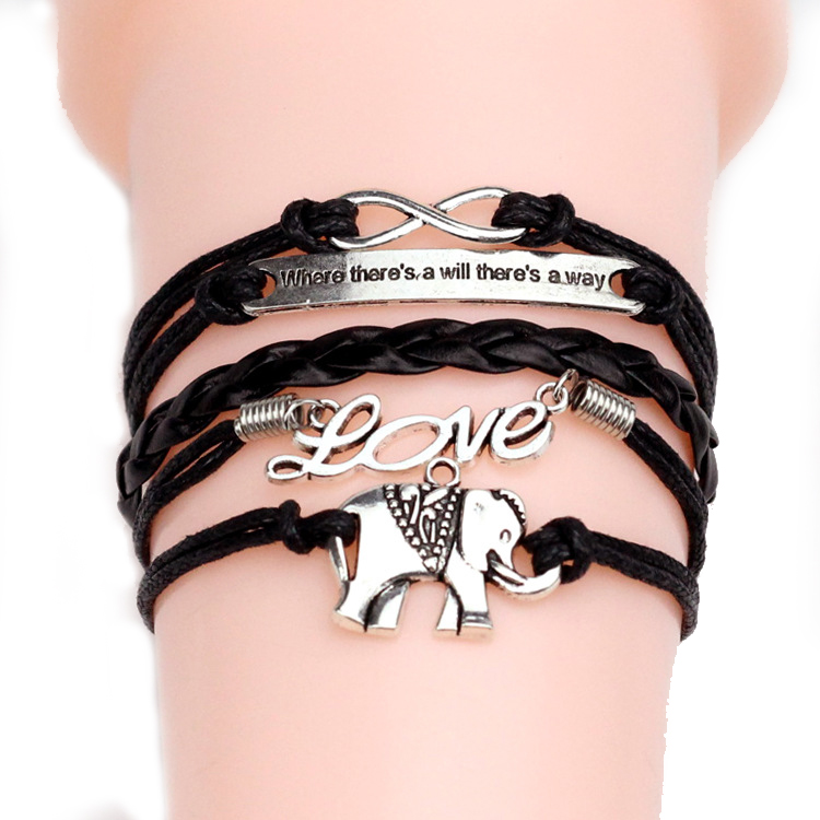 BRANSOLETKA CHARMS INFINITY ONE DIRECTION RZEMYK 2